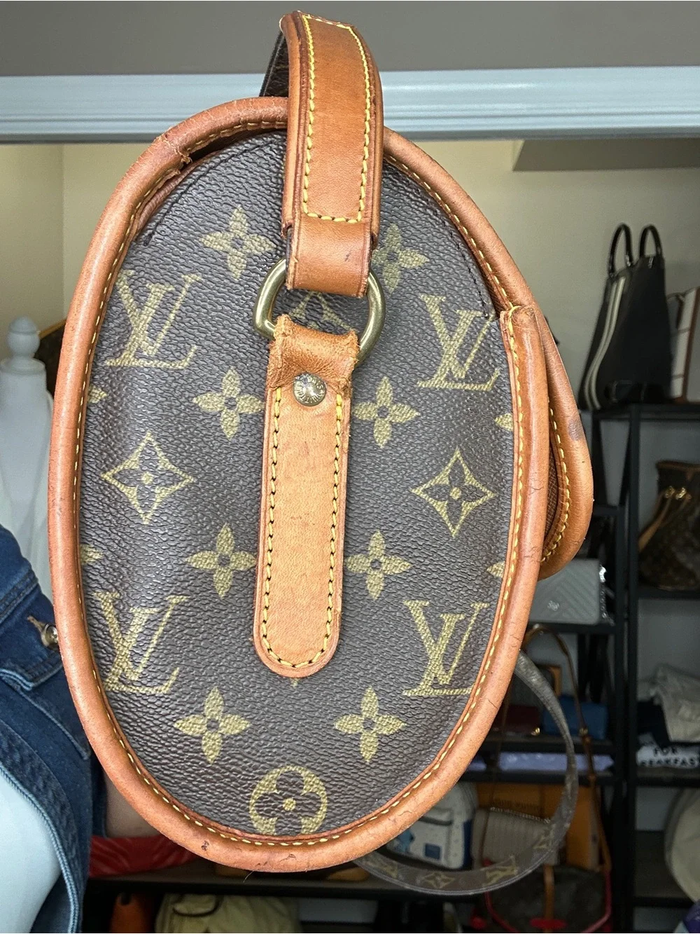 Louis Vuitton Marne GM Monogram Crossbody Bag VI0927 France 1997 COA - Picture 4 of 15